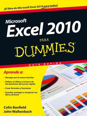 cover image of Excel 2010 para Dummies